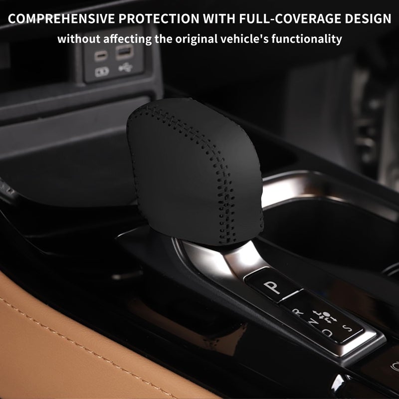 Treesiche Custom Interior Accessories for Lexus NX 250 350 350h 450h+ 2022 2023 RX 350 350h 450h+ 500h Leather Automatic Gear Shift Knob Cover, Transmission Boots Shift Lever Sheath - Image 3